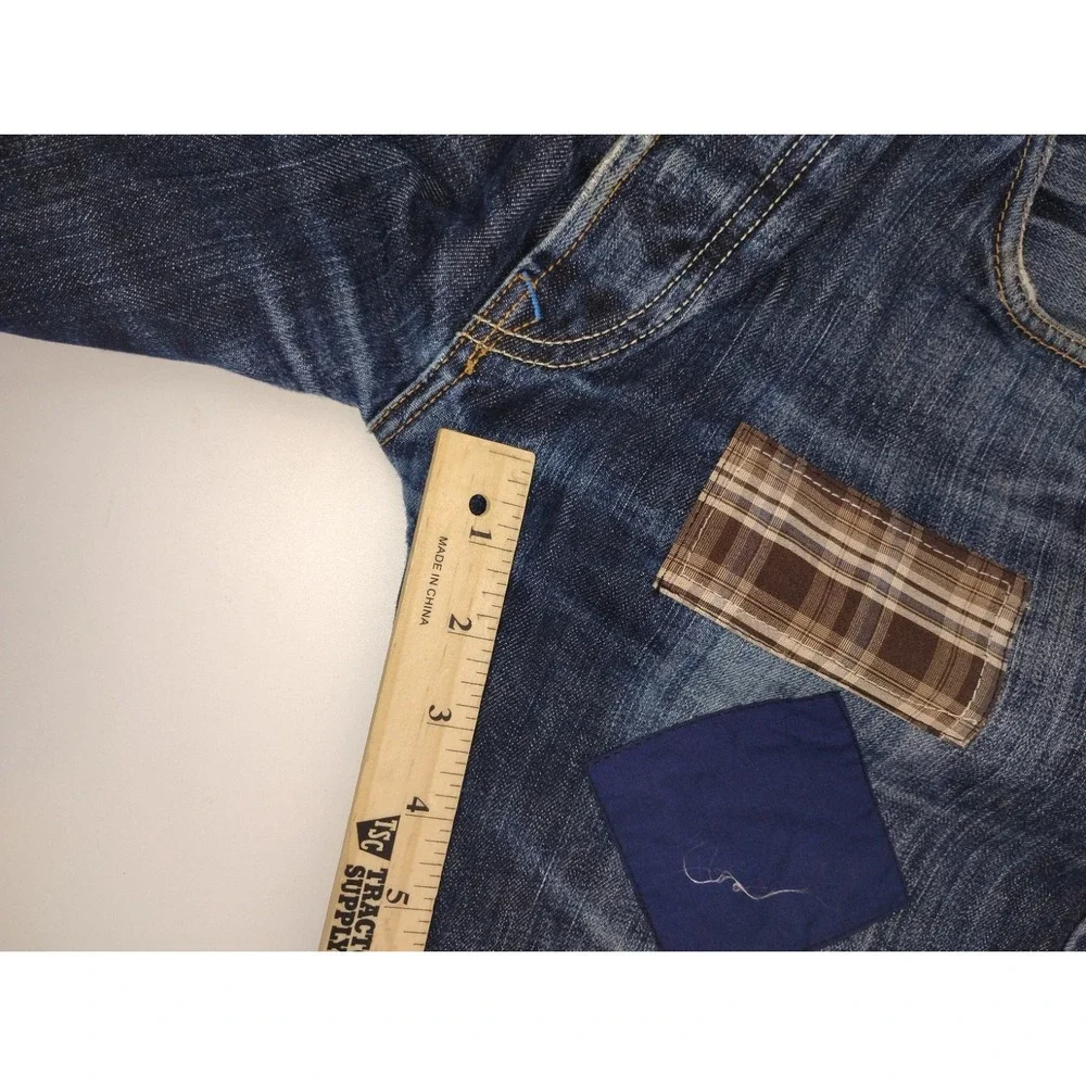 Howies Selvage Jeans‎ Pants Patch Work Patches Size 32x28 Button Fly